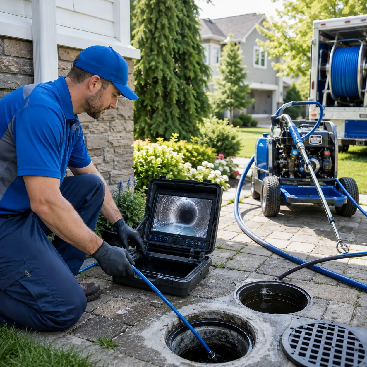 Outdoor drain cleaning professionals serving Ledbetter, KY